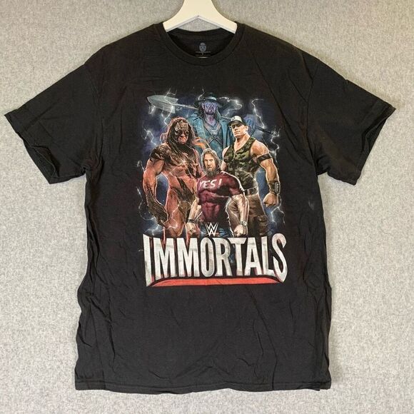 WWE Other - WWE Men’s Size Large Immortals Graphic Game T Shirt Black Short Sleeve Casual